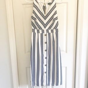 Coastal Chic Mid Length Fitted Dress